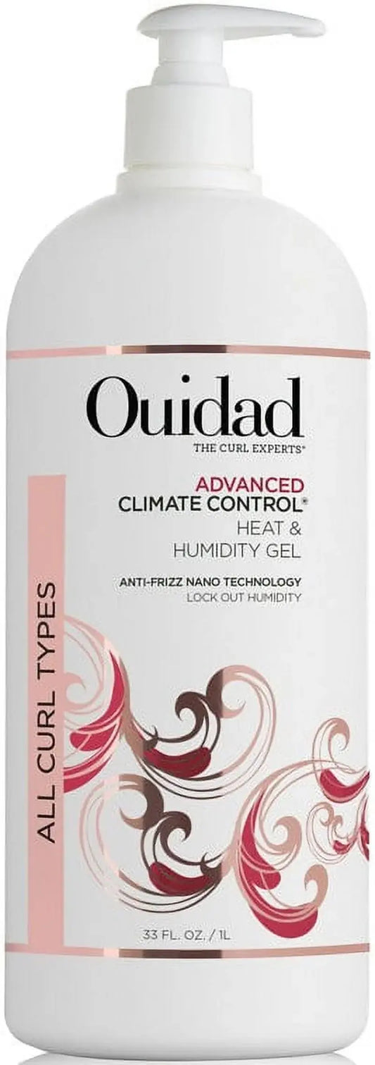 Advanced Climate Control Heat & Humidity Gel Travel Size - 33.8 Fl Oz, Curly Hair Gel,